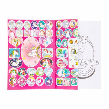 Livre de Coloriage Licorne avec Autocollants 20x14 cm (24 pcs)