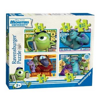 PUZZLES DISNEY PIXAR MONSTRES ACADÉMY 4-EN-1 (Lot de 6)