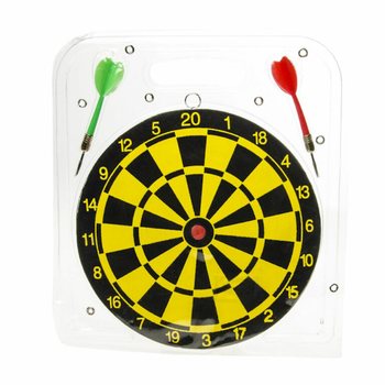 Cible de fléchettes avec 2 fléchettes - Ø 22,5 cm (2 pcs)