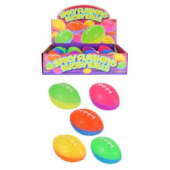 Ballons de Rugby Lumineux LED en Présentoir (12 pcs)