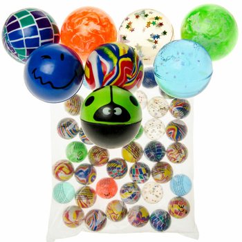 MIX Balles Rebondissantes Ø 4,5 cm (40 pcs)