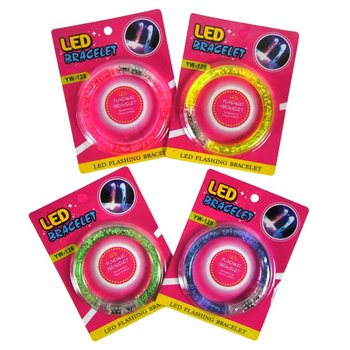 BRACELETS LUMINEUX SUR CARTE (12 pcs)