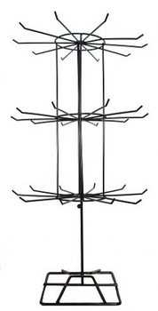 Présentoir Métallique Noir (3 Niveaux) - 1 pc