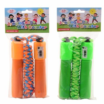 OUTDOOR FUN - CORDE &Agrave; SAUTER AVEC COMPTEUR, 2,10 M (6 pcs)