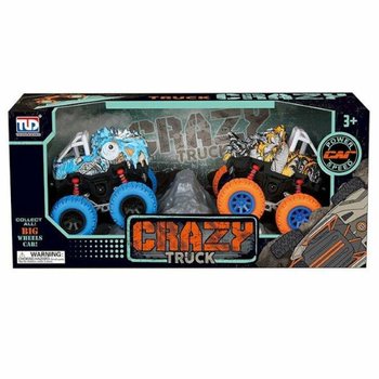 Coffret Cadeau 2 Monstertrucks Dinosaures &agrave; Friction - Couleurs Assorties