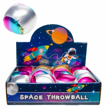 BALLE À LANCER EN PELUCHE MÉTALLIQUE - SPACE (12 Pcs)