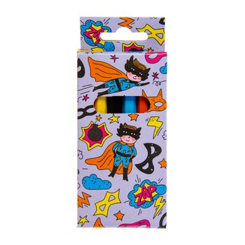 Set de 6 Crayons de Couleur - Super-h&eacute;ros (24 pcs)
