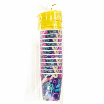 Gobelet avec Paille / Gobelet &agrave; Glace - Gamer (12 pcs)