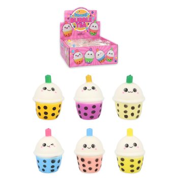 Bubble Tea Squeeze Fidget - Couleurs Mixtes en Présentoir (12 pcs)