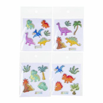 AUTOCOLLANTS PAILLETTES - MOD&Egrave;LE : DINOSAURE (100 pcs)