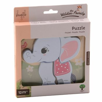JOUECO - THE WILDIES FAMILY MIX PUZZLES EN BOIS - D&egrave;s 12 Mois (12 pces)