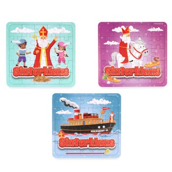 PUZZLE - SAINT-NICOLAS - 13 x 12 CM. EN PR&Eacute;SENTOIR (108 pcs)