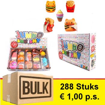 *** OFFRE EN GROS *** JUMBO SQUISHY en Présentoir (288 pcs) - Tendance !