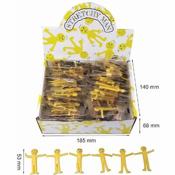 FIGURINES SMILEY EXTENSIBLES - EN PR&Eacute;SENTOIR (72 pcs)
