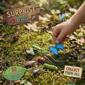 Pochette Surprise / Blind Bag Insectes (Pr&eacute;sentoir de 60 pi&egrave;ces)