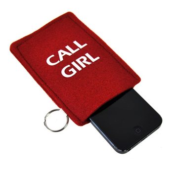 Pochettes pour t&eacute;l&eacute;phone avec porte-cl&eacute;s en pr&eacute;sentoir (48 pcs)