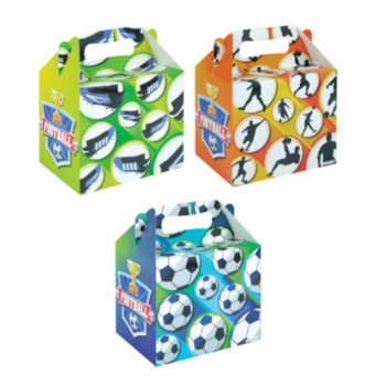 Boîte Menu ENFANT – FOOTBALL – 14 x 9,5 x 18 cm (24 pcs)