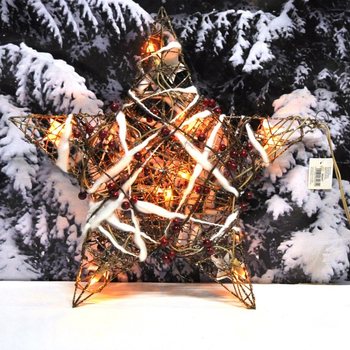 GRANDE ÉTOILE DE NOËL LUMINEUSE DÉCORATIVE 45 CM (2 pcs.)