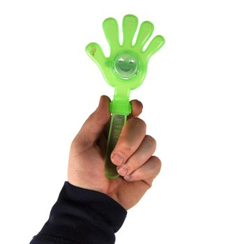 Mains applaudissantes lumineuses LED 18 cm (Pack de 12)