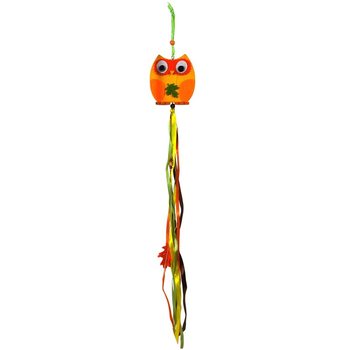 SUSPENSION D&Eacute;CORATIVE - MOD&Egrave;LE : HIBOU EN BOIS (8pcs.)
