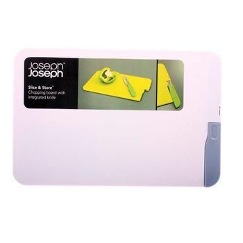 JOSEPH JOSEPH - PLANCHE &Agrave; D&Eacute;COUPER SLICE & STORE AVEC COUTEAU INT&Eacute;GR&Eacute; (1 pc.)