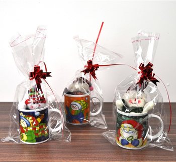 Mug de Noël avec Bonhomme de Neige en Peluche Coffret Cadeau