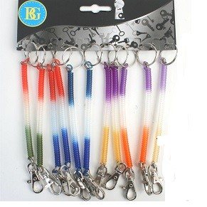 PORTE-CLÉS AVEC CORDON RÉTRACTABLE (12 pcs)