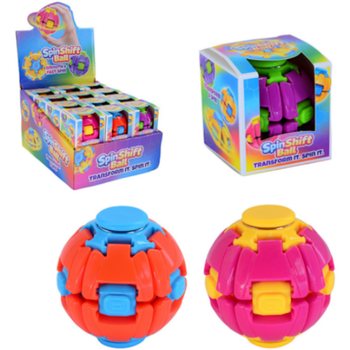 Balle Fidget Spin & Pop - SpinShift Ball - en Pr&eacute;sentoir (24 pcs)