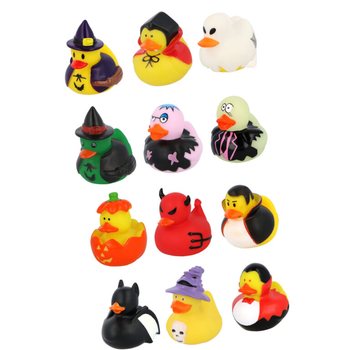 Canards de Bain Halloween Mix (12 pi&egrave;ces) - 6 x 5 cm