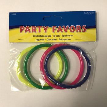 Lot de 4 Bracelets Enfant Couleurs Vives (12 packs)