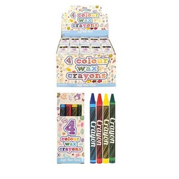 Sets de 4 Craies de Cire en Présentoir (120 pcs)