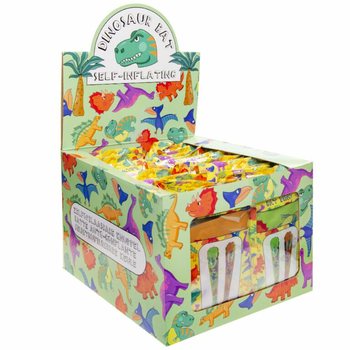 Massues Dinosaure Auto-gonflantes - Pr&eacute;sentoir (48 pcs)