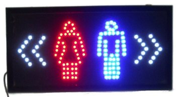 Enseigne Lumineuse LED - Toilettes / WC