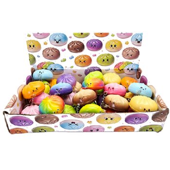 RAGE - PORTE-CL&Eacute;S SQUISHY DUMPLING - COULEURS MIXTES - EN PR&Eacute;SENTOIR (24 pcs.)