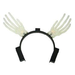 SERRE-TÊTE MAINS DE SQUELETTE LUMINEUSES (12 pcs)