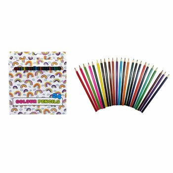 GRAND SET DE CRAYONS DE COULEUR 24 PI&Egrave;CES (12 pcs)