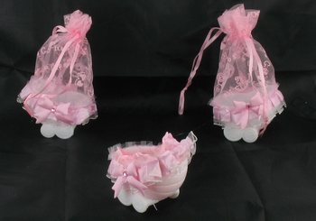 POUSSETTE DE DÉCORATION - ROSE BÉBÉ (20 pcs)