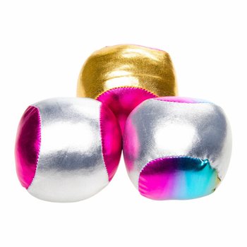 BALLE &Agrave; LANCER EN PELUCHE M&Eacute;TALLIQUE - SPACE (12 Pcs)