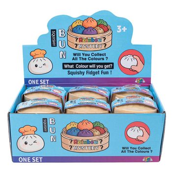 RAGE - Dumplings Squishy Bun GRANDS (8.5 x 8.5 x 4.8 cm) - Jouet Fidget Viral 2026 (12 pcs)