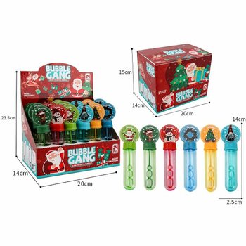 PR&Eacute;SENTOIR DE B&Acirc;TONS DE BULLES DE NO&Euml;L (24 pcs)