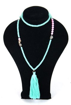 Collier Vert Menthe - Style Ibiza (1 pc)