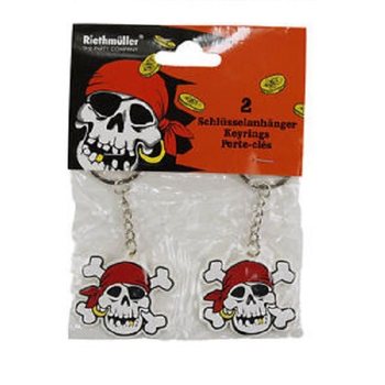 Lot de 10 sets de 2 porte-clés Pirates