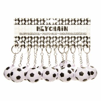 PORTE-CLÉS BALLON DE FOOT EN MOUSSE (12 pcs)