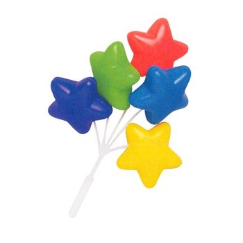 Piques à Cupcake - Bouquet de Ballons Étoiles (14 pcs)