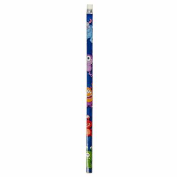 Crayons Monstres avec Gomme (12 pi&egrave;ces)
