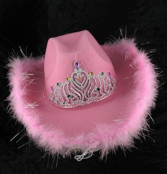 CHAPEAU DE COWBOY - ROSE (6 pcs)
