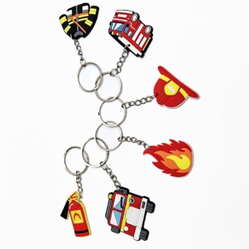 Porte-cl&eacute;s de Pompier - Assortiment (48 pcs)