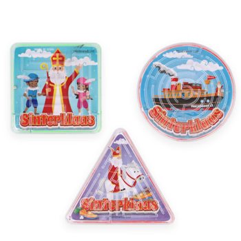 Jeu de Patience Labyrinthe SAINT NICOLAS en Pr&eacute;sentoir (96 pcs)