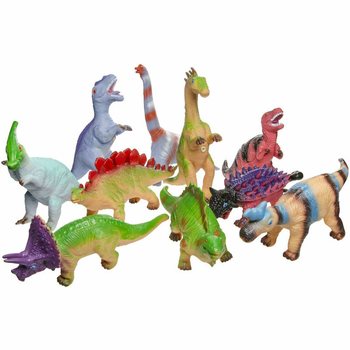 Monde des Dinosaures : Grandes Figurines de Dino - Mix en Pr&eacute;sentoir (12 pcs)
