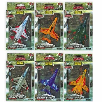 Avions F16 en métal moulé sous pression (6 pcs)